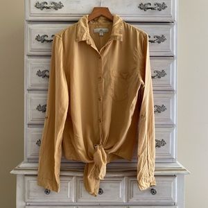 Mustard Yellow Button Down Shirt